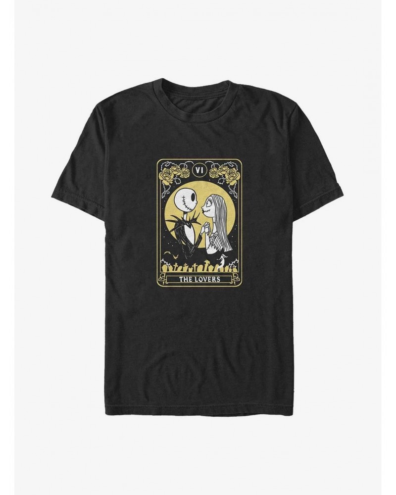 Disney The Nightmare Before Christmas Jack and Sally Lovers Tarot Big & Tall T-Shirt $13.16 T-Shirts