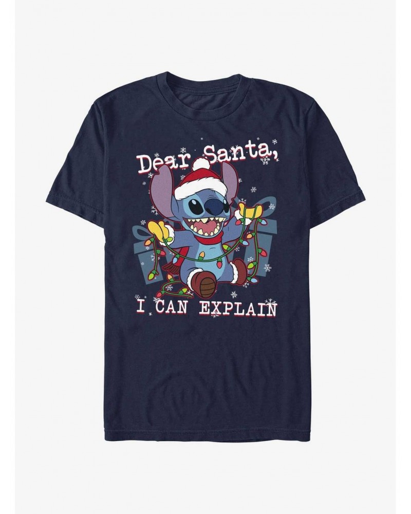 Disney Lilo & Stitch Dear Santa, I Can Explain Extra Soft T-Shirt $11.96 T-Shirts