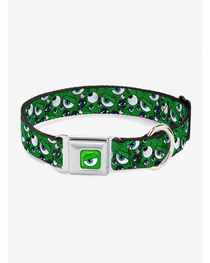 Disney Pixar Monsters Inc. Eye Collage Seatbelt Buckle Dog Collar $10.96 Pet Collars