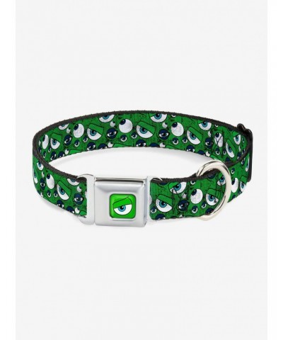 Disney Pixar Monsters Inc. Eye Collage Seatbelt Buckle Dog Collar $10.96 Pet Collars