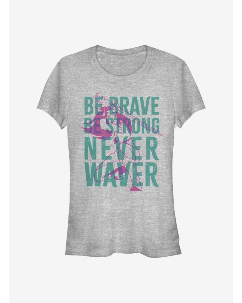 Disney Raya and the Last Dragon Be Brave Never Waiver Girls T-Shirt $9.21 T-Shirts