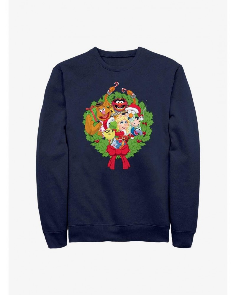 Disney The Muppets Holiday Wreath Sweatshirt $11.81 Sweatshirts