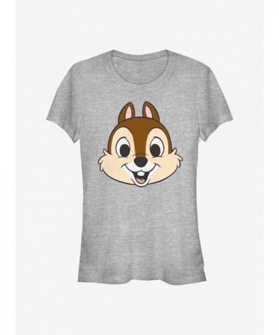 Disney Chip N' Dale Chip Big Face Girls T-Shirt $9.21 T-Shirts