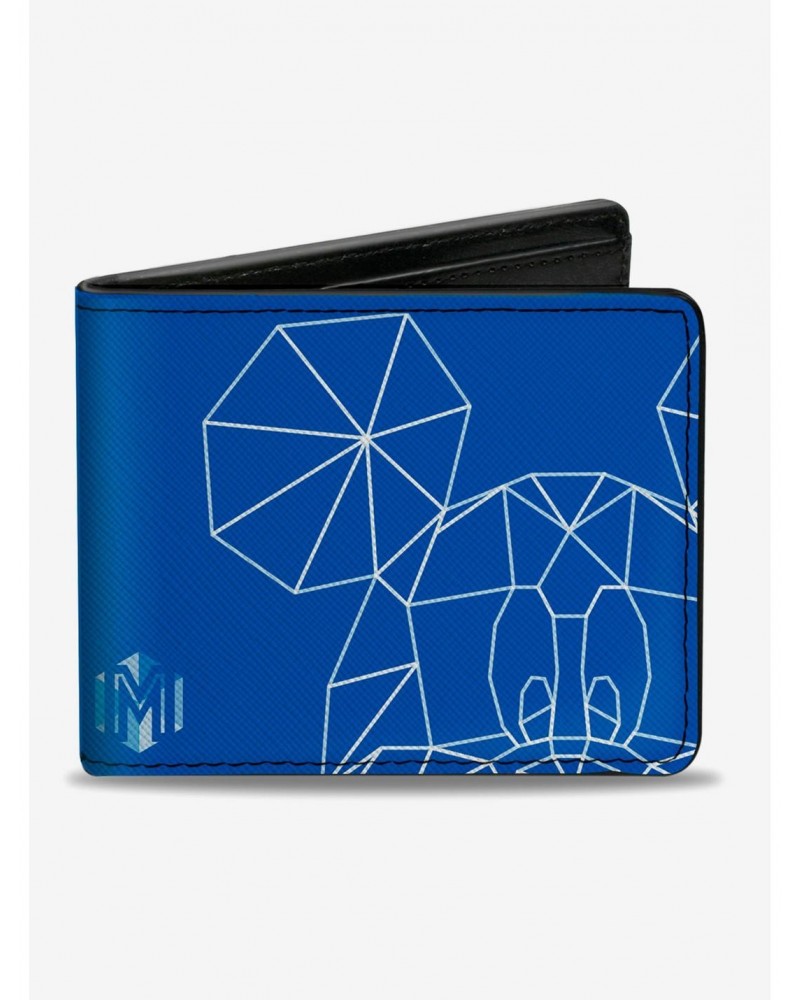 Disney Mickey Mouse Kaleidoscope Blueprint Bifold Wallet $9.20 Wallets