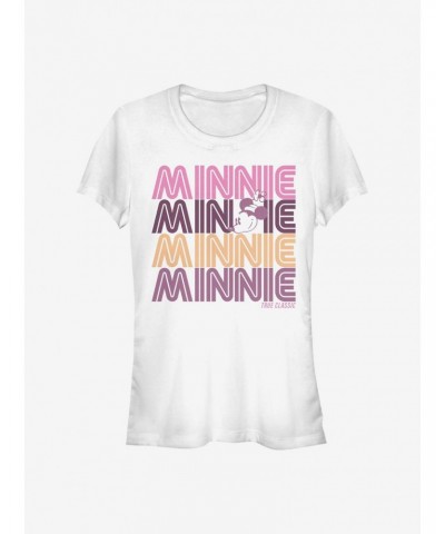 Disney Minnie Mouse Retro Stack Minnie Girls T-Shirt $10.46 T-Shirts