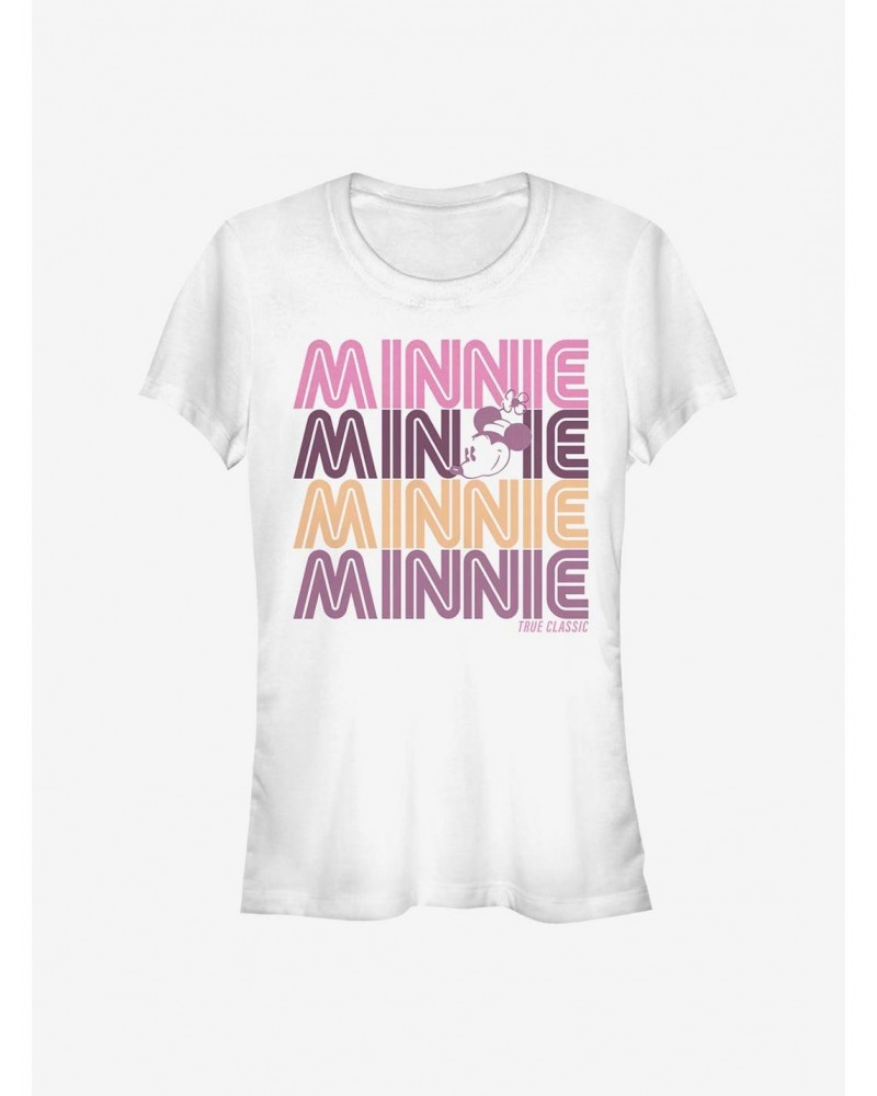 Disney Minnie Mouse Retro Stack Minnie Girls T-Shirt $10.46 T-Shirts