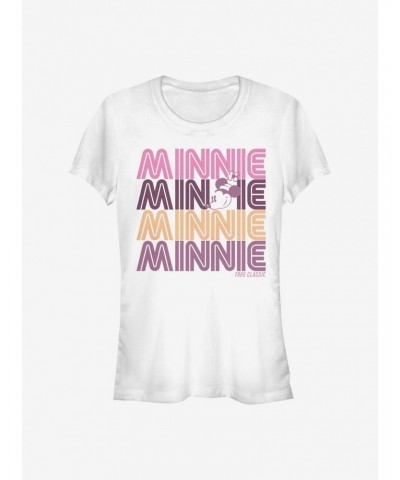 Disney Minnie Mouse Retro Stack Minnie Girls T-Shirt $10.46 T-Shirts