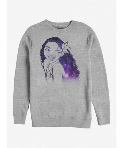 Disney Moana Constellation Moana Hair Crew Sweatshirt $17.71 Sweatshirts