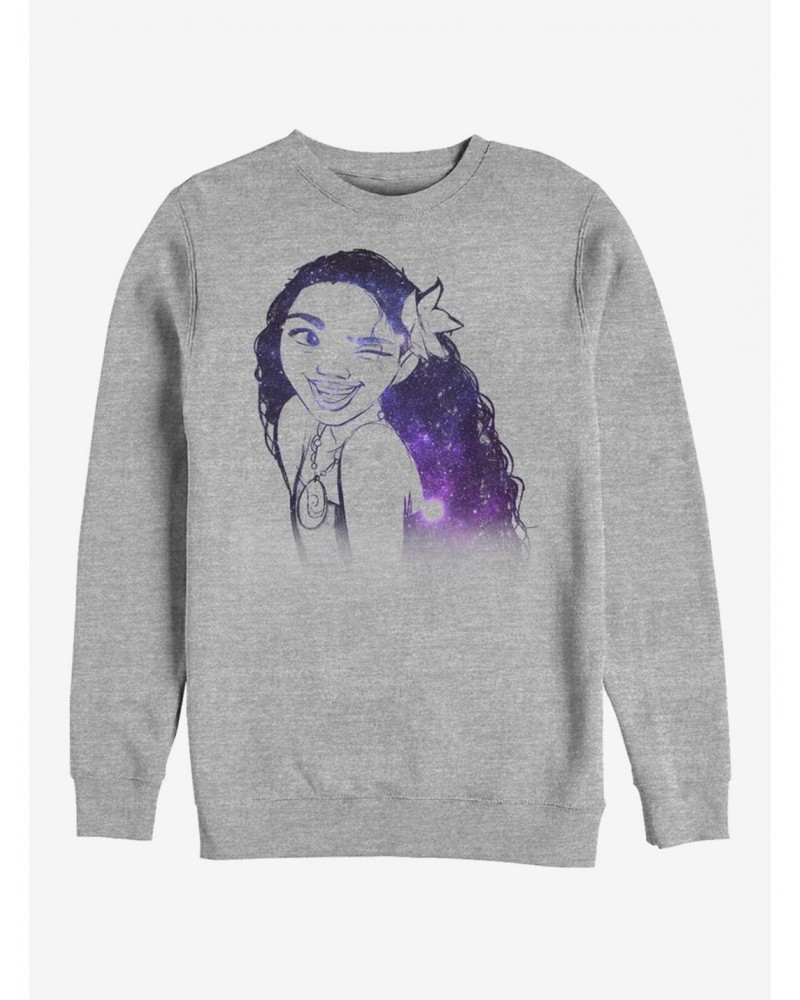 Disney Moana Constellation Moana Hair Crew Sweatshirt $17.71 Sweatshirts