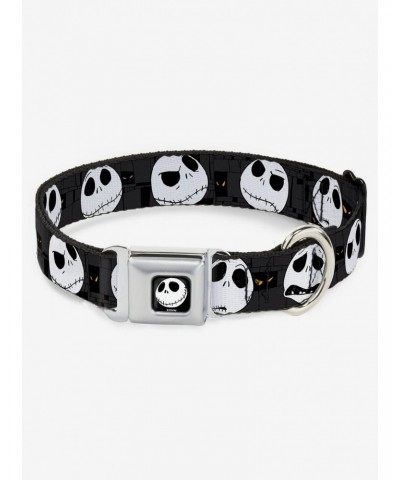 Disney Nightmare Before Christmas Jack Expressions Seatbelt Buckle Dog Collar $9.71 Pet Collars