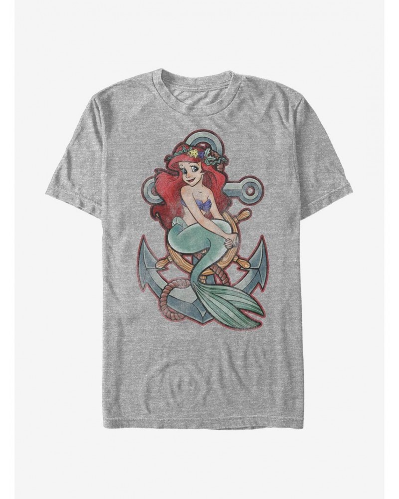 Disney The Little Mermaid Anchor T-Shirt $8.13 T-Shirts