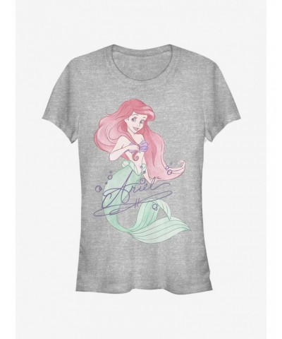 Disney The Little Mermaid Signed Ariel Girls T-Shirt $8.47 T-Shirts