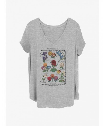 Disney Alice In Wonderland The Wildflowers Girls T-Shirt Plus Size $10.98 T-Shirts