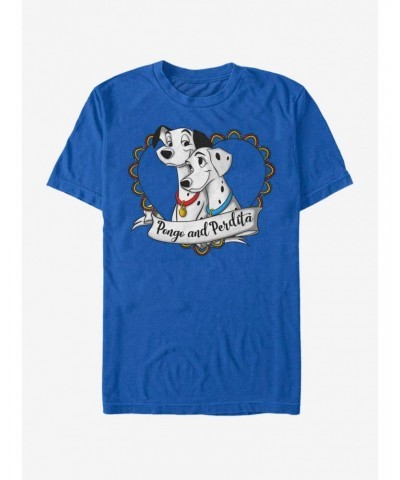 Disney 101 Dalmatians Pong And Perdita T-Shirt $8.84 T-Shirts