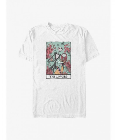 Disney The Nightmare Before Christmas Jack & Sally The Lovers Tarot Card T-Shirt $8.84 T-Shirts