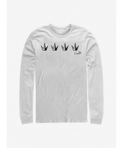 Disney Cruella Crowns Long-Sleeve T-Shirt $14.81 T-Shirts