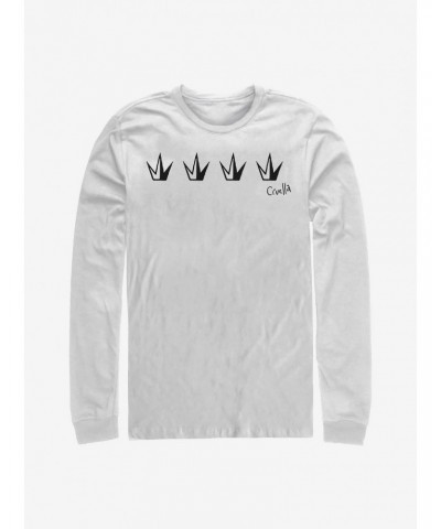 Disney Cruella Crowns Long-Sleeve T-Shirt $14.81 T-Shirts