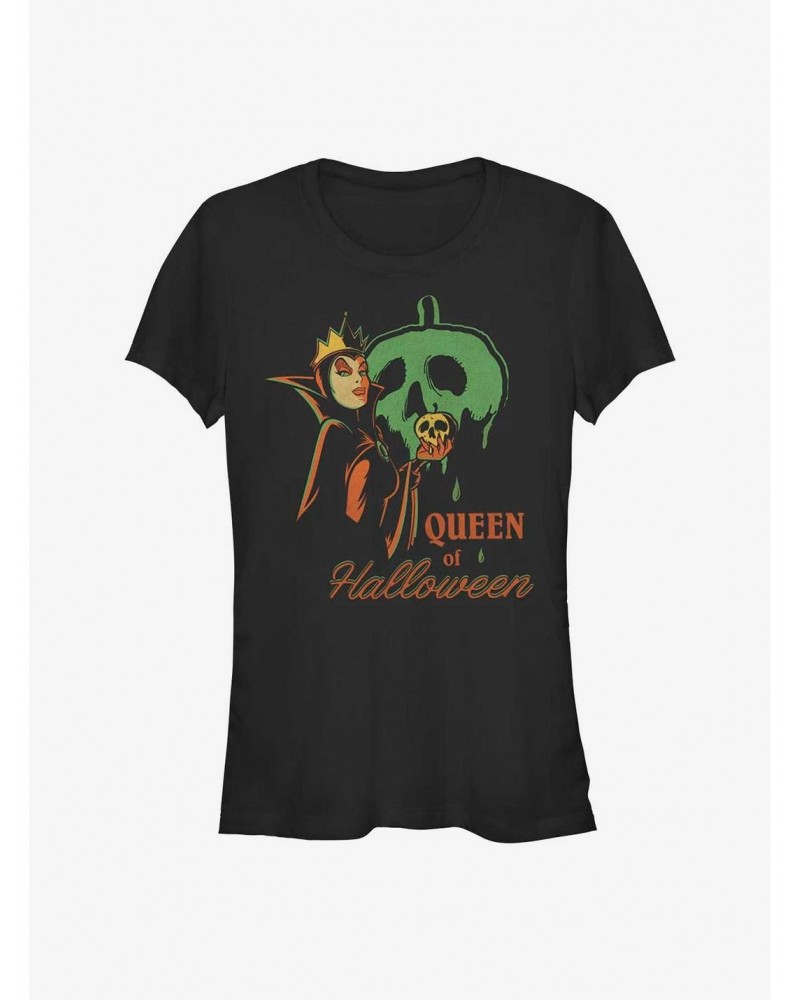 Disney Villains Queen of Halloween Girls T-Shirt $10.21 T-Shirts