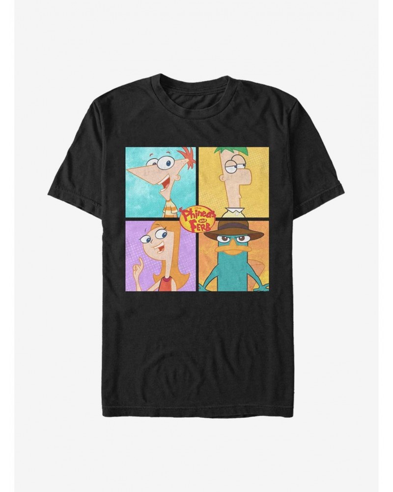 Disney Phineas And Ferb 4 Character Boxup T-Shirt $7.89 T-Shirts