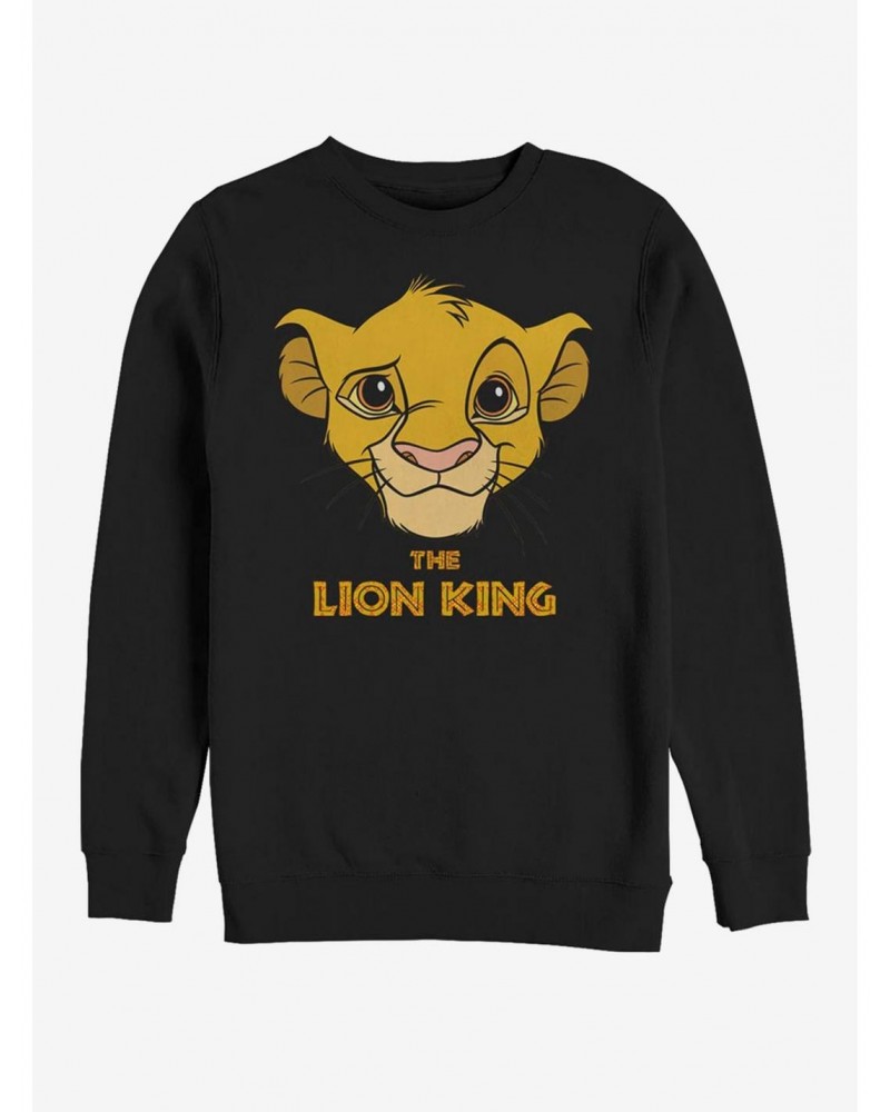 Disney The Lion King Facepaint Crew Sweatshirt $15.13 Sweatshirts