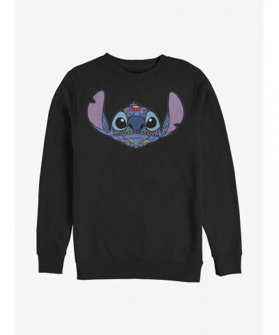 Disney Lilo & Stitch Sugar Skull Stitch Crew Sweatshirt $14.76 Sweatshirts