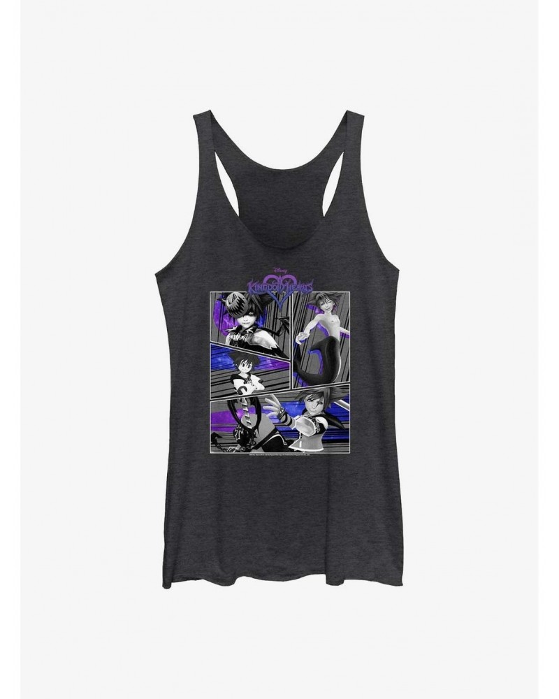 Kingdom Hearts Sora Comic Panel Girls Tank $10.36 Tanks