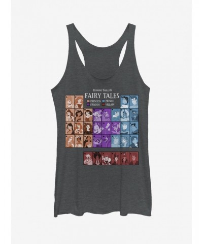 Disney Characters Periodic Table Of Fairy Tales Girls Tank $8.03 Tanks