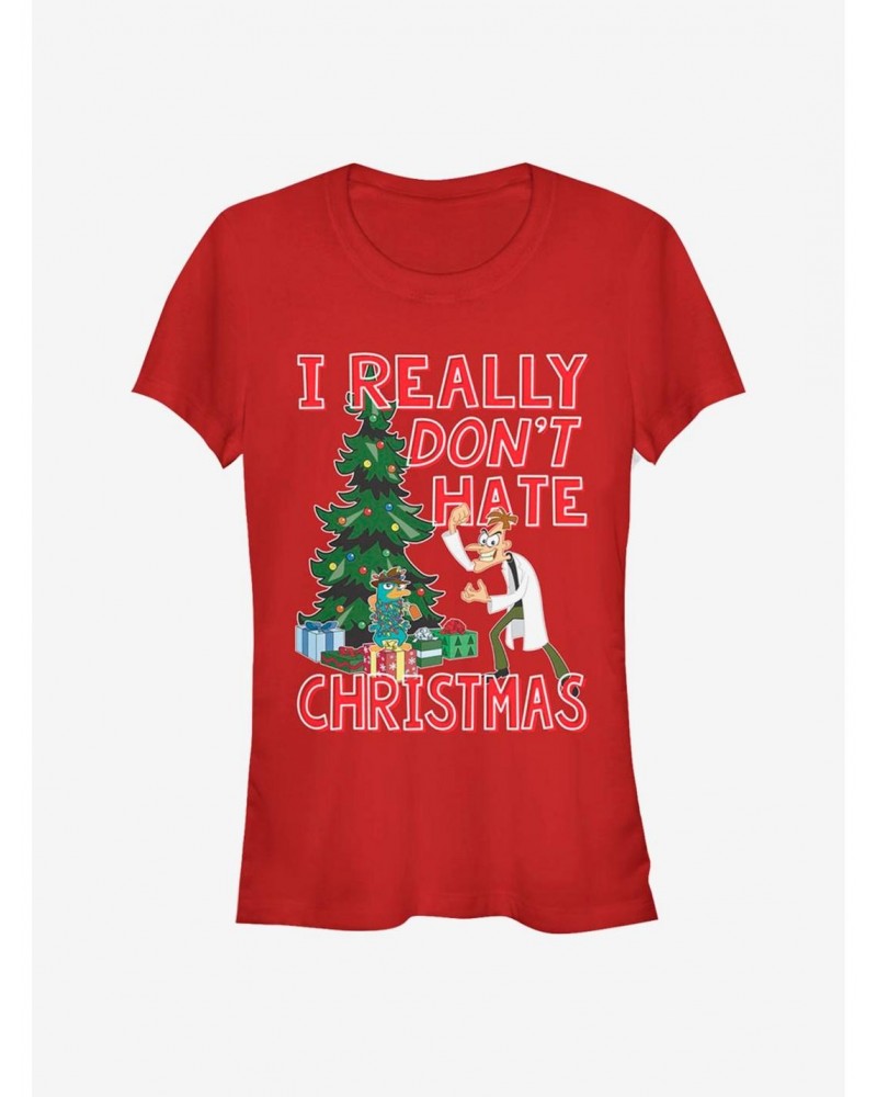 Disney Phineas And Ferb Doof Christmas Girls T-Shirt $11.70 T-Shirts