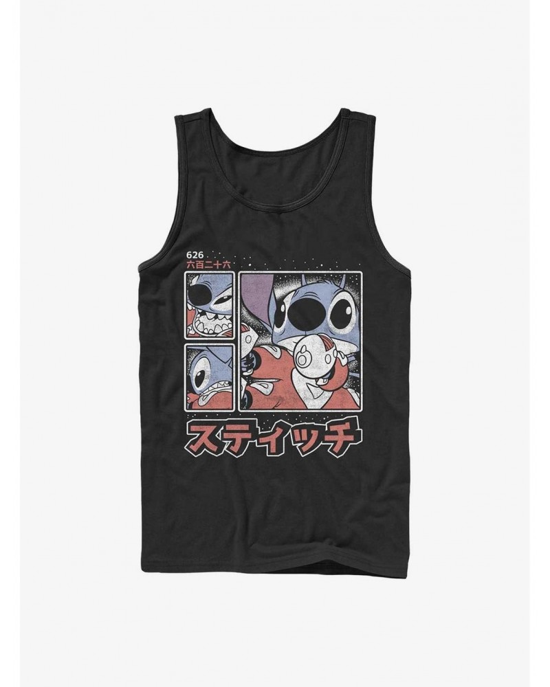 Disney Lilo & Stitch Japanese Text Tank $12.45 Tanks