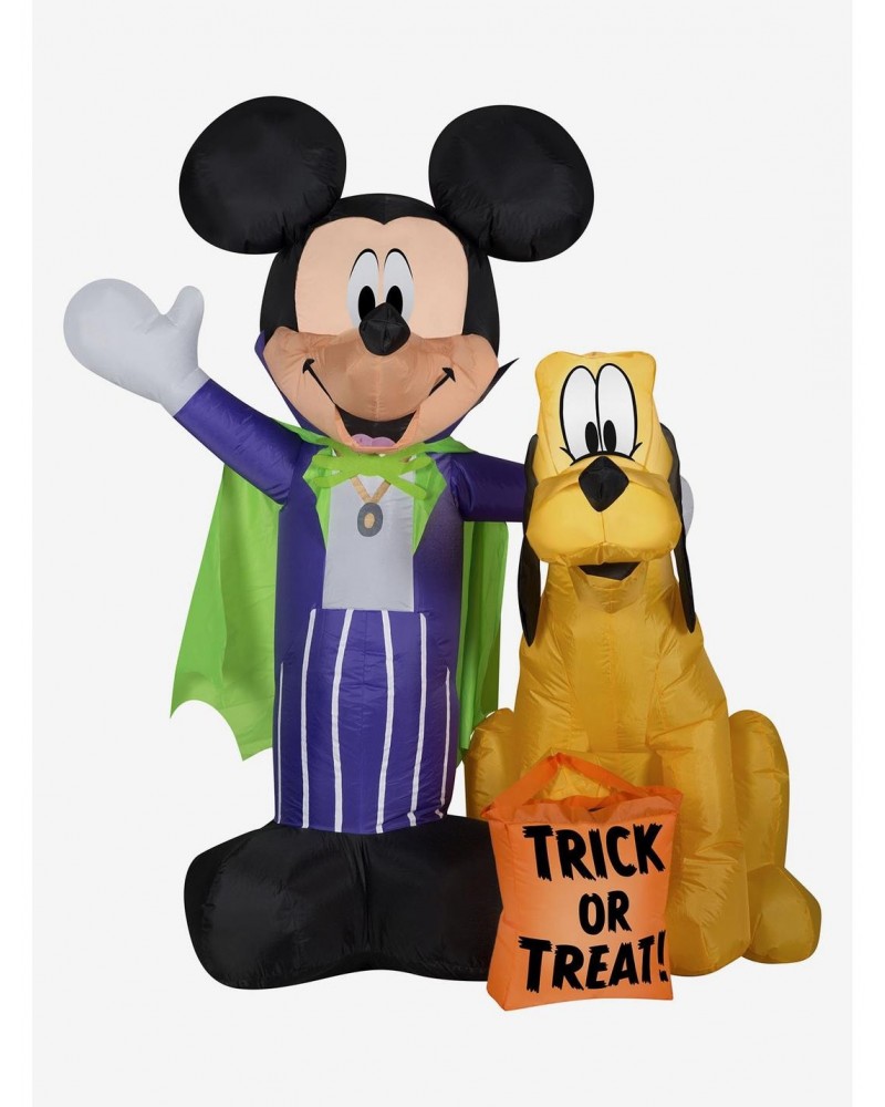 Disney Mickey Mouse And Pluto With Treat Sack Scene Airblown $44.07 Merchandises