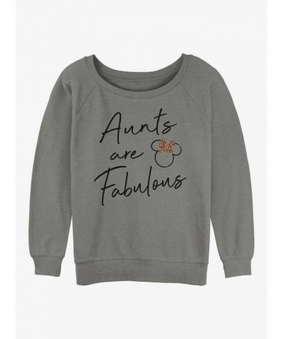 Disney Minnie Mouse Fabulous Aunt Girls Slouchy Sweatshirt $14.76 Sweatshirts