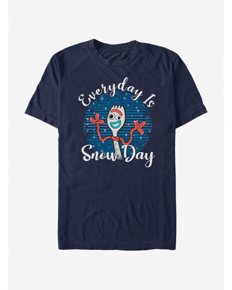 Disney Pixar Toy Story Forky Snow Day T-Shirt $10.46 T-Shirts