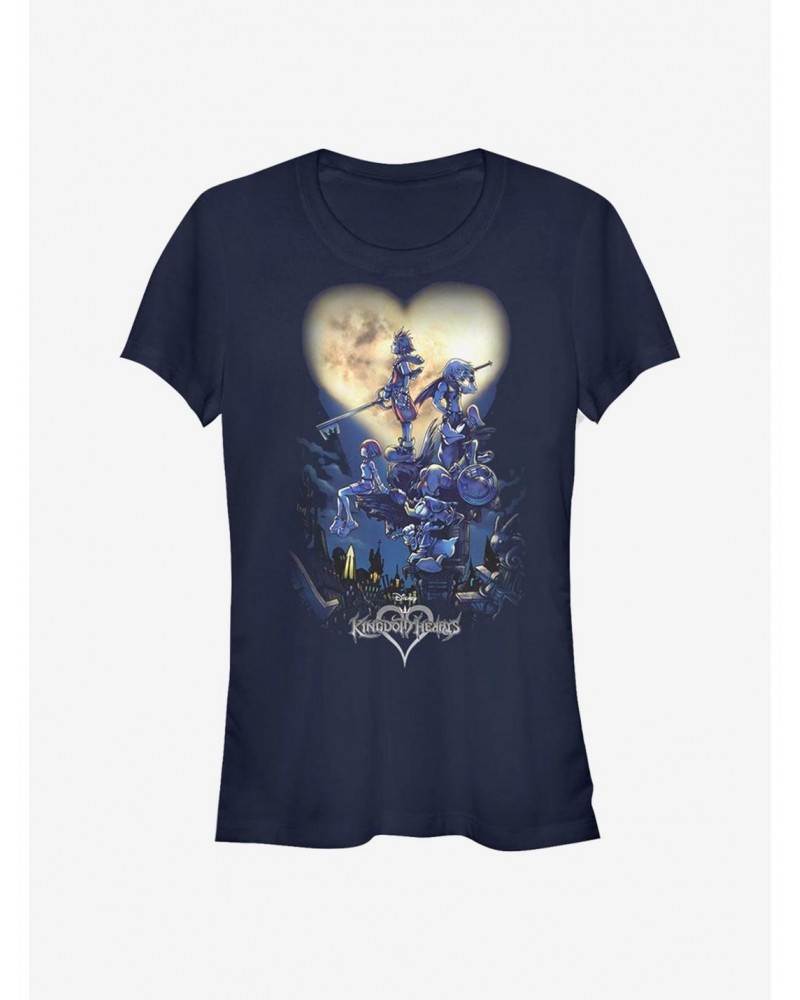 Disney Kingdom Hearts Poster Logo Girls T-Shirt $9.46 T-Shirts