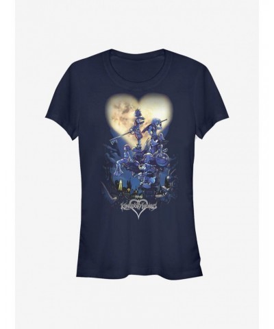 Disney Kingdom Hearts Poster Logo Girls T-Shirt $9.46 T-Shirts