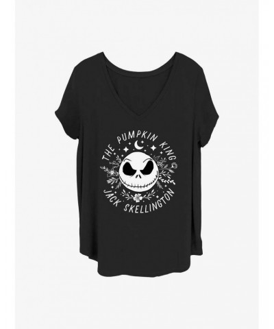 Disney The Nightmare Before Christmas Jack The Pumpkin King Girls T-Shirt Plus Size $12.72 T-Shirts