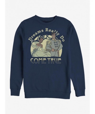 Disney The Princess And The Frog Dreams Do Come True Crew Sweatshirt $16.24 Sweatshirts