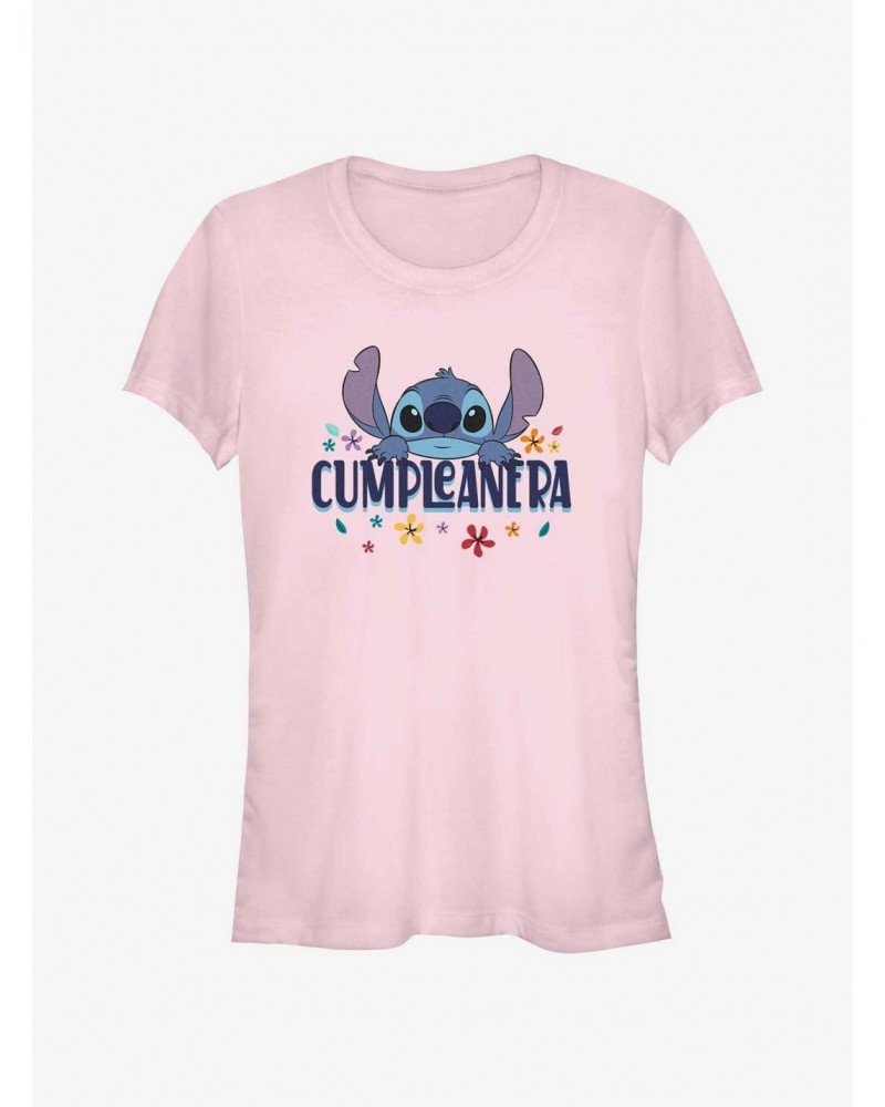 Disney Lilo & Stitch Spanish Birthday Girls T-Shirt $12.20 T-Shirts