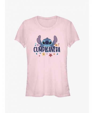 Disney Lilo & Stitch Spanish Birthday Girls T-Shirt $12.20 T-Shirts