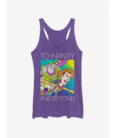 Disney Pixar Toy Story Infinity and Beyond Rainbow Girls Tank Top $9.07 Tops